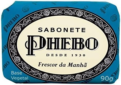 Linha Tradicional Phebo - Sabonete em Barra de Glicerina Frescor da Manha 90 Gr - (Phebo Classi Collection - Glycerin Bar Soap Morning Freshness 3.2 Net Oz) by Phebo