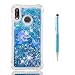 Produktbild Huawei P20 Lite Hülle,Grandoin 3D Bling Flüssig Fließende Schwimmende Shiny Sparkle Glitter Crystal Ultra Dünn Weiche TPU Silikon Schutz Handy Hülle Etui Schale Schutzhülle Case Cover für Huawei P20 Lite (Delphin)