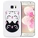 Produktbild Samsung Galaxy S7 Hülle, Galaxy S7 Case, SpiritSun Weiche Flexible Gel TPU Silikon Handy Hülle Schutzhülle Schale Etui Protective Case Cover für GalaxyS7 Hülle Silikonhülle Tasche Rück mit Ultra Slim Skin Cover Apple Samsung Galaxy S7(5.1 Zoll)-Schwarz-Weiß-Katze