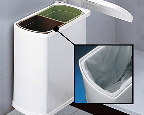 Duo 3416 – weiß Abfallsammler / Trennsystem / Mülleimer - 3