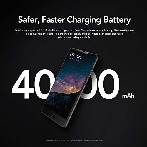 MAZE Alpha 4G Smartphone Android 7.0 Pantalla FHD 6.0 pulgadas sin bisel Octa-core 2,5 GHz 4GB RAM 64GB ROM 13.0MP + 5.0MP dual cámara trasera 5.0MP Frente Huella dactilar 4000mAh