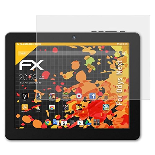 atFoliX Displayschutzfolie für Odys Next (2 Stück) - FX-Antireflex: Displayschutz Folie antireflektierend! Höchste Qualität - Made in Germany!