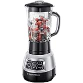 Russell Hobbs 25720-56 Velocity Pro 1000 W Blender, Cam (7 Ayar: 3 Hız Kademesi + IceCrush + Smoothie, İ&ccedil;ecek ve &Ccedil;orbalar İ&ccedil;i