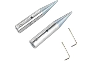 QZATACAEN 1/2" (12.7mm) Tapered Spindle Adapter Pair for 3/16-3/4" Arbor Hole Cotton Buffing Polishing Wheels Left & Right - 1Pair