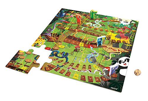 Janod Jungle Snake and Ladder Game and Puzzle