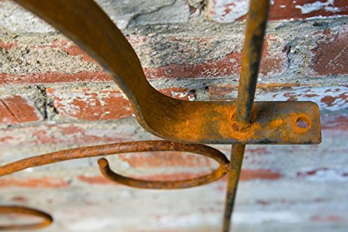 Beetzaun Metall Steckzaun Rost B: 70cm H: 130cm verlängerbar Metallzaun Zaun - 5