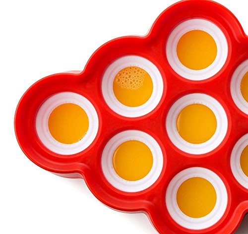 Joyoldelf mini Ice Pop Maker,Silikon Ice Lolly Moulds mit Bonus 3 Silikon Eis Lutscher Formen – Machen Sie gesunde Ernährung für Ihre Kinder - 3