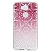 Huawei Y5 2017 Hülle,Huawei Y6 2017 Case,Huawei Y5 2017/ Y6 2017 Silikon Hülle [Kratzfeste, Scratch-Resistant] , Cozy Hut® Ultra Dünn [Crystal Clear] Soft Flex Silikon Handyhülle / Bumper-Style Premium-TPU Silikon / Perfekte Passform / Durchsichtige Schutzhülle HandyTasche Schutzhülle Hülle Case Cover für Huawei Y5 2017/ Y6 2017 - Red Totem
