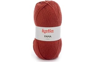 Lanas Katia FAMA Ovillo de Color Teja