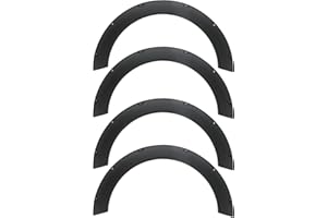 KIMISS 4pcs Universal Flexible Car Flares Extra Wide Body Kit Wheel Arches Wheel Eyebrow Protector Trim for Car + universal flares for car