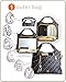 PacaPod Napier Fossil Designer Baby Changing Bag - Luxury Neutral Pattern 3 in 1 Organising System