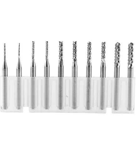 Forets Micro Carbure Tungstène 1.32 à 1.39 Mm - Mèches CNC Fraiseuse Acier Inoxydable