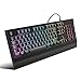Produktbild Weyo Gaming Tastatur, LED Beleuchtete USB Tastatur Kabelgebunden Tastatur, 19 Tasten Anti-Ghosting, Wired Keyboard PC/Laptop, Wasserdicht, Ideal für Gaming, Büro, Arbeit, PC Windows, Mac, Schwarz