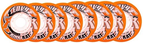 Rink Rat Wheels 80Mm 76Mm Hilo 84A Envy Pro Street Orange Inline Outdoor Hockey Orange-Black