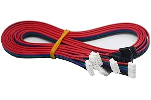 Iverntech Nema 17 - Cable de motor paso a paso (6 unidades, 2 m XH2.54 Dupont de 4 pines a 6 pines, para impresora 3D Nema 17 Stepper Moto…