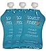 Squeeze Please Reusable Food Pouches for Toddlers, Pre-Schoolers, and Babies (Pack of 3)