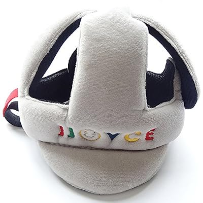 Samber Casque Sécurité Bébé Casque de Protection Anti Choc Sécurité Domestique Réglable Coton Éponge Motif Cartoon pour Enfant 6 Mois - 5 Ans (J)