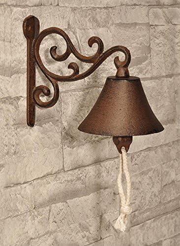 Metal Cast Iron Weatherproof Antique Door Bell Ring Wall Mounted Decoration Doorbell