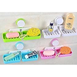 YFXOHAR New Suction Cup Installation Technology Double Partition Soap Box