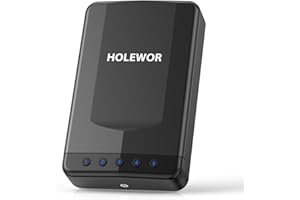 HOLEWOR Pistol Safe Car Gun Safe Small Handgun Case Quick Release Portable Keypad Gun Lock Box for Nightstand, Bedside, Vehicle Under Seat, Drawer