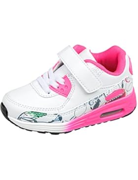 GIBRA® Kinder Sportschuhe, mit Klettverschluss, weiß/pink, Gr. 25-36