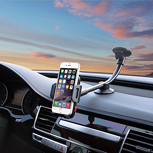 Multi Angolo Cellulare Supporto da auto auto camion con giunto sferico per Smartphone parabrezza Long Arm 360Â gradi Umdrehbar, per iPhone, Samsung Galaxy S8, HTC, e altri smartphone