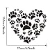 Produktbild PANDABOOM Puppy Paws Print Auf Ihre Hesrt Art Aufkleber Abnehmbare Laptop Aufkleber Liebe Hund Pfote Computer Aufkleber Wand Windows Auto Notebook Aufkleber