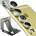 Produktbild First2savvv JTSJ-5N1-16G3 Silber Handy Universal 5 in 1 Clip Kamera Profiklasse Lens Kit (Fischauge, polarizer, Weitwinkel, Makro-Objektiv und Barlow) für Samsung Galaxy Note Edge Note 4 Note 3 Note 2 S5 mini S5 ALPHA K zoom S4 S4 mini A3 A5 CORE Max LG OPTIMUS L5 ii E460 L7 II P710 G2 D802 Nexus 5 D821 G-Flex D955 L40 D160 G PRO 2 G2 MINI D620 G3 D855 G3 S D722 L20 D100 L30 D120 L50 D213 L70 D320 L90 D405 F60 D390N Flex 2 H955 G4 G2 mit Mini-Telefonbasis
