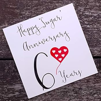 On Your 6th Wedding Anniversary Card - 6 Years – Iron Anniversary ...