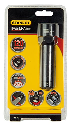 Stanley FatMax Aluminium-Stablampe 3 AAA-Batterien, 120 lm, mit Handschlaufe, aus Aluminium, bruchsichere Linse 1-95-152 - 3