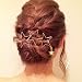 Produktbild Damen Haarnadeln Haarklammer Openwork Fünfzackiger Stern Haarspiralen Quasten Haarspange Haarschmuck Kopfschmuck, Gold