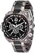 LimeStone ~Nextra M7~Round Casual Analog Silver Stainless Steel & Black Dial Men