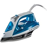 Russell Hobbs 23971 &ndash; 56 Supreme Steam Pro Steam Iron, Ceramic-Buegelsohle, Extra-Shock Steam Output:, 2600 Watt, Blue/White