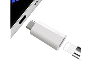 GCNWW USB C to Pencil Adapter for Apple Pencil 1st Generation, Supports Bluetooth Pairing and Charging, Type C Female to Lightning Female Compatible with iPad 10th
