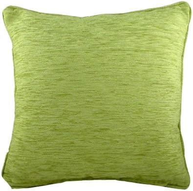 Savannah Lime Green 22" Chenille Cushion Covers | Stools Pillow Covers |Furniture Covers | Sofa Covers | Sofa pillows | Pillows| Pillow covers | Pillow Cushion Covers| Couch Covers | Pillion Pad |Headrest (Lime Green, 22” x 22” Inches | [55cm X 55cm])