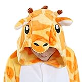 Einhorn Kostüm Tierkostüm Pyjamas Jumpsuit Tier Schlafanzug Cosplay Karneval Fasching Giraffe - 