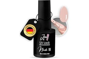 Jezz it! - Premium UV Nagellack Nude III für Allergiker – Langlebiger Gel Nagellack, UV & LED kompatibel - Made in DE