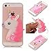 Price comparison product image xifanzi Soft 3D Silicone Case for Apple iPod Touch 6 & iPod Touch 5 Durable Transparent TPU Bumper Back Cover for iPod Touch 5/6th Case Pink Glitter Unicorn Kickstand Design Clear Back Cover Ultra Slim Fit Protective Shell for Apple iPod Touch 6 /iPod Touch 5