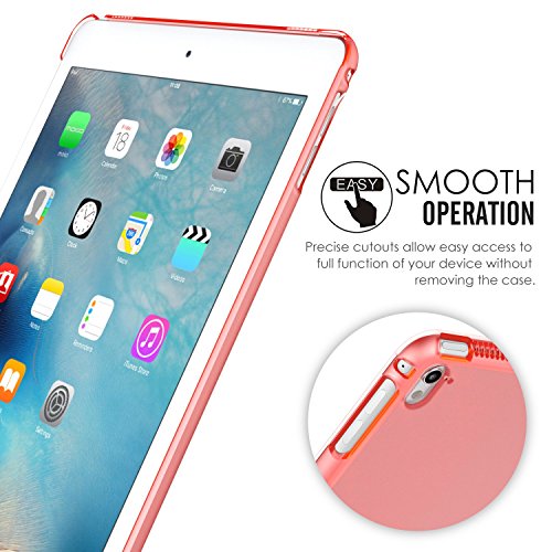 MoKo Hülle für iPad Pro 9.7 – Ultra Slim Translucent Hart Polycarbonate Schale Schutzhülle Case Cover für Apple iPad Pro 9.7 Zoll 2016 Modell Tablet, Matt Orange (Auch für iPad Pro Offizielle Tastatur) - 2