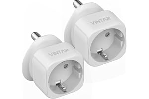 VINTAR 2PC Adaptateur de Voyage France vers Afrique du Sud, Adaptateur de Prise Europe vers Afrique du Sud pour Afrique du Sud, Mozambique, Bhoutan, Namibie, Botswana, Certification CE Type M