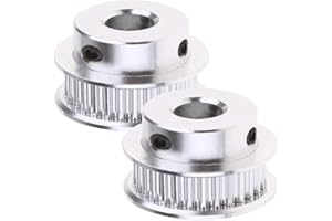 Saipor 2pcs GT2 Synchronous Wheel 40 Teeth 8mm Bore Aluminum Timing Belt Pulley 3D Printer Timing Pulley for 6mm Width Belt