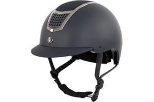 Bieman de Haas BR - Casco da equitazione Lambda con glitter e pratici fori di ventilazione sulla parte superiore