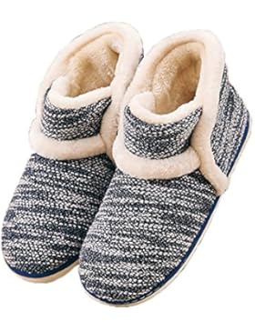 Summer Mae Frauen Retro Wärmeschuhe Solid Hausschuhe Boot Slippers