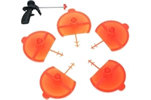 Lpitoy Boquilla De Pistola De Espuma De Poliuretano En Aerosol, Boquilla De Pulverización En Ventilador Plano, Boquillas De Espuma De Repuesto, Pistola De Pegamento a Chorro, 5 Uds.