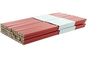 ‎BTEC Zimmermannsbleistift rot, viereckig 250 mm 48 Stück