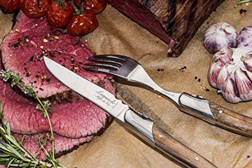 Laguiole Style de Vie Steakmesser Luxury Line, 6-teilig, Olivenholz - 5