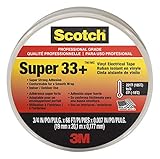 scotch super 33 Alta rigidez dieléctrica, provee protección anti humedad, mecánica y eléctrica con un volumen/ grosor mínimo