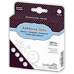 3L 3L01301 Lot de 300 pastilles adhésives Double-Face, Transparent, 9 x 11,5 x 2,5 cm