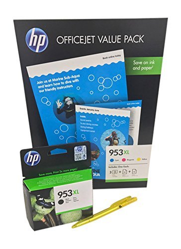 Original Druckerpatronen für HP OfficeJet Pro 8210/ 8218/ 8710/ 8715/ 8718/ 8719/ 8720/ 8725/ 8730/ 8740 inkl. Kugelschreiber (multipack XL)