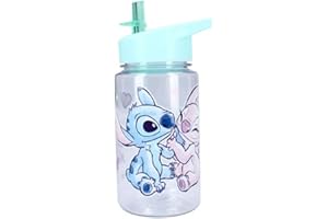 My sweety pop - Butelka - Plastik - Stitch - Dla dzieci - Przedszkole - Szkoła - Wakacje - Posiłki - 12 cm - Dla dziewczynki - 450 ml - Nawodnienie - Pomysł na prezent